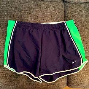 Nike Drifit Running Shorts with built in panties and pocket, size XL NWOT